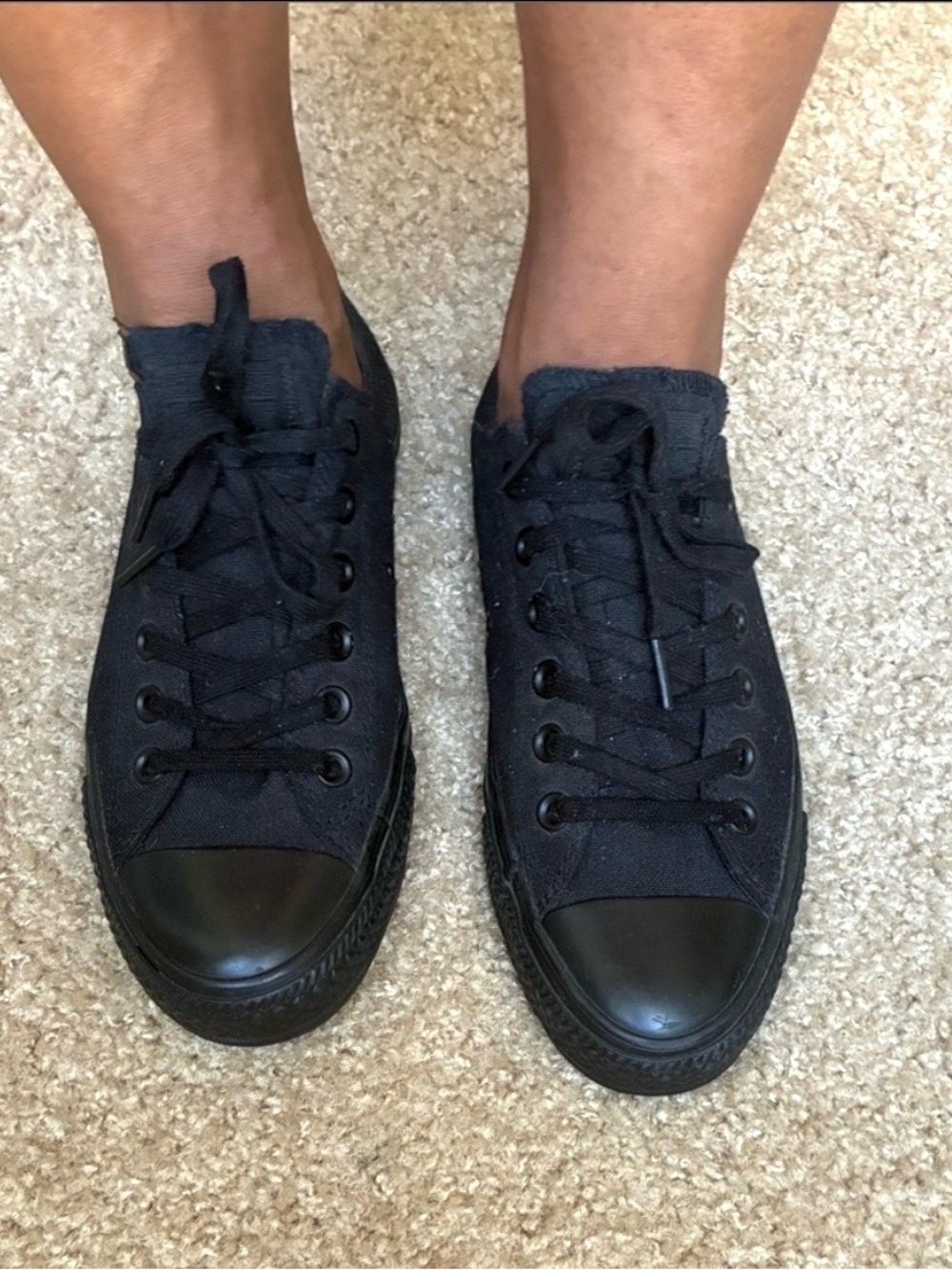 Sleek Converse All-Black Sneakers
